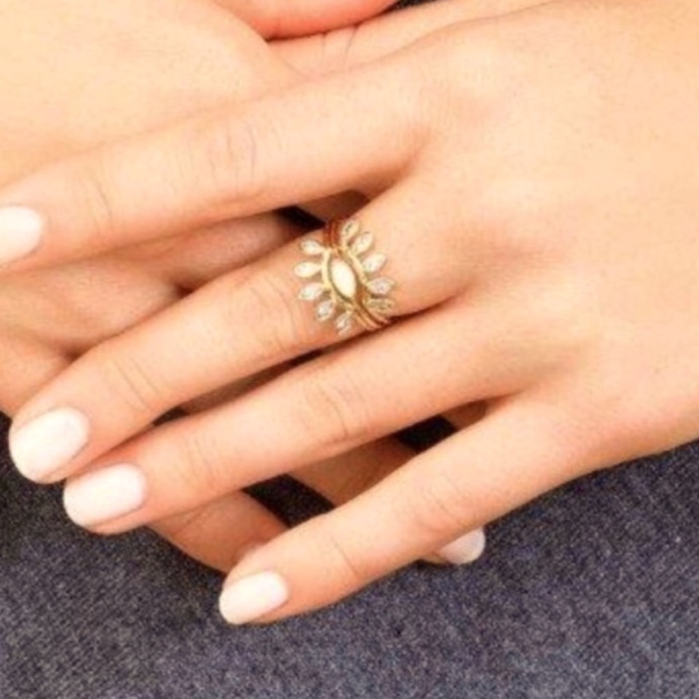 Gorjana Rumi Burst Stackable Ring Set - Picture 3 of 7